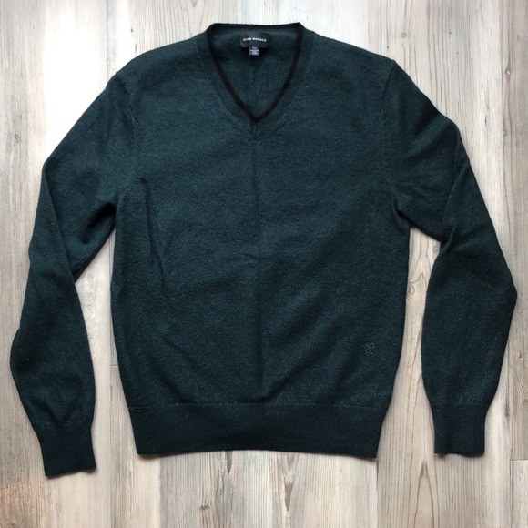 Club Monaco green sweater 100% wool medium size - Picture 1 of 7